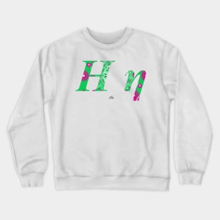 Eta Greek Alphabet Crewneck Sweatshirt